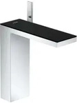 Axor Myedition - Waschtischarmatur, Mit Ablaufgarnitur Push-open, Chrom / Schwarzglas