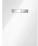 Tece Gmbh - Tece Lux Bet&auml;tigungsglasplatte Manuell Glas Wei&szlig; Gl&auml;nzend,tasten Chrom