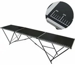 Baumarktplus - Tapeziertisch Alu Flohmarkttisch 300x60 Cm Klapptisch Klappbar Mit