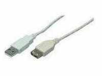 Logilink - usb Cable, usb 2.0, male/female, grey, 2,00M (CU0010)