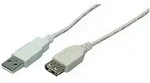 Logilink Usb Cable, Usb 2.0, Male/female, Grey, 2,00m (cu0010)