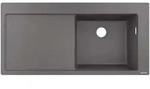 Hansgrohe Einbausp&uuml;le S51 S514-f450, Becken Rechts, Steingrau, Ohne Ab- Und