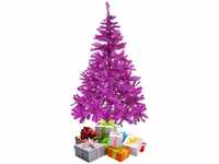 Mojawo - Weihnachtsbaum inkl Ständer Lila/Pink 180 cm-MYW99808