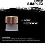 Simplex-schonhammer, Kupfer / Weichmetall Mit Verst&auml;rktem Tempergussgeh&auml;use Und