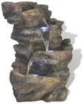 Zimmerbrunnen Mit Led-licht Polyresin - Vidaxl