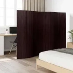 Raumteiler Bambus Dunkelbraun 250x165 Cm - Vidaxl