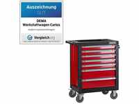Dema - Werkstattwagen Werkzeugwagen Carlos Rollwagen mit 7 Schubladen Fahrbar...