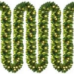 Weihnachtsgirlande Led Beleuchtet Innen & Au&szlig;en Ip44 Weihnachten Deko Weihnachtsdeko