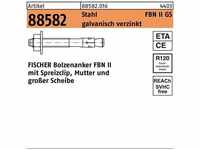 Fischer - fbn ii 12/160/256 Bolzen mit grosser Scheibe verzinkt-blau mit...