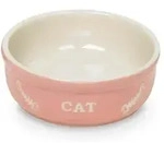 Nobby - Katzenschale Cat 250 Ml &Oslash; 13,5 Cm Rosa Beige Futter- & Trinkn&auml;pfe