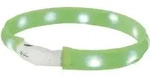 Nobby Led Leuchthalsband Visible Breit Gr&uuml;n F&uuml;r Hunde Mit L&auml;ngerem Fell