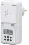 Wochenzeitschaltuhr Mini 1.800 W Mit Schutzabdeckung Digital, Wei&szlig;, Ip44