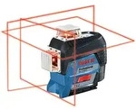 Bosch Linienlaser Gll 3-80 C Mit 1x 2,0 Ah Akku + Laser-empf&auml;nger Lr 7 In L-boxx