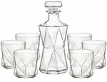 Bormioli Set 7 Teilig 1 X Karaffe + 6 X Gl&auml;ser