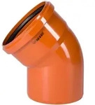 Stabilo-sanitaer - Kg Bogen Dn200/45&deg; Rohr Kgb 200mm Rohrbogen Abwasserrohr