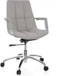 B&uuml;rostuhl / Drehstuhl Saranto Stoff Hellgrau Hjh Office