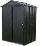 Spacemaker Metall-ger&auml;tehaus "5 X 4", Mit Dopple-schiebet&uuml;r, Grau, 1,5 M2