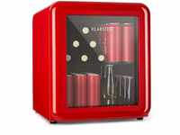 Klarstein - PopLife Getränkekühler Kühlschrank 0-10°C Retro-Design - Rot