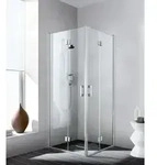 Kermi - Liga Eck-halbteil Rechts 2cr 800 X 2000mm Silber Mattglanz Esg Klar