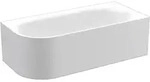 Lux Oval V Silhouette Eck-badewanne 185x85x45cm, 2 - Bette