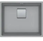 Franke - Kubus 2 Kng 110-52 Fragranit + Unterbausp&uuml;le Aus Stein In Grau