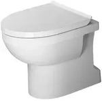 Duravit - No.1 Stand-wc, Rimless, 370x560mm, Abgang Senkrecht,