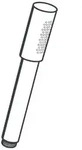 Handbrause Rainshower Aqua Stick 26465 1 Strahl 6,6 L/min Nickel Gb.