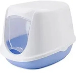 Savic - Nobby Katzentoilette Duchesse Sweet Blau-wei&szlig; 44,5 X 35,5 X 32 Cm Toiletten
