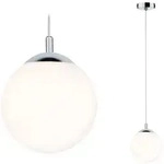 Paulmann Globe Pendelleuchte Ip44 Max 20w E27 Satin Chrom 70895