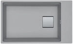 Franke Kubus 2 - Fragranit Sp&uuml;lbecken Kng 110-62, 76x46 Cm, Steingrau 125.0512.518