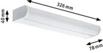 Paulmann Arneb 70878 Led-spiegelleuchte 9 W Warmwei&szlig; Wei&szlig;