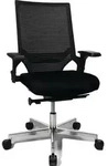 Certeo - Topstar B&uuml;rodrehstuhl M.punktsynchrontechnik Schwarz/schwarz 450-550mm