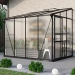 Vitavia - Anlehn-gew&auml;chshaus 'osiris 5200', Schwarz, 5,2 M2, 6 Mm Hkp