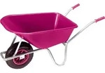 Gartenschubkarre Schiebekarre 100 L Pinke Kunststoffmulde Gartenkarre