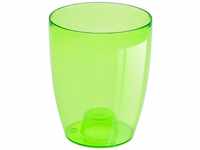 Prosperplast - Blumentopf kunststoff coubi, Transparent grün - 13,2x13,2x16 cm