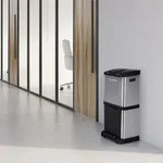 Klarstein - Kosystem2 M&uuml;lleimer M&uuml;lltrenner 30l (1 X15l, 2x7,5 L) Pe Edelstahl