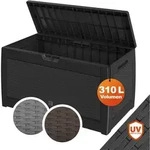Casaria&reg; Gartenbox Uv-best&auml;ndig 310l Haltegriffe Rollen Terrasse Balkon Wohnzimmer