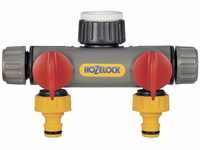 Hozelock 2252 0000 2-Wege-Verteiler 12 - 15 mm (1/2) Ø mit Regulierventil