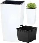 Urbi Durs265 Hoher Blumentopf Mit Einsatz Wei&szlig;