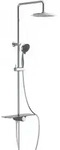 Sch&uuml;tte - Aquastar &Uuml;berkopfbrause-set, Chrom/anthrazit, Mit Ablage