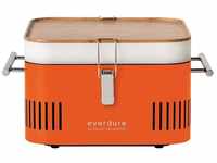 Holzkohlegrill Cube Farbe Orange tragbar ca. 38 x 32 x 22 cm hbcubeoeu -...