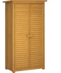 Gartenschrank Holz, Ger&auml;teschuppen Wetterfest 87x46,5x160cm, Ger&auml;tehaus Mit...