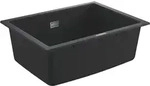Abw&auml;schen - Kompositsp&uuml;le K700 Mit Ablaufgarnitur, 61x46 Cm, Schwarz Granit