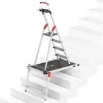 L100 Topline Sicherheits Stehleiter Aluminium 6 Stufen 209 Cm 150 Kg ( 8050-607 ) -