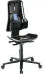 Bimos - Arbeitsstuhl Esd Neon 2, Grau Sitzh&ouml;he 450-620 Mm Mit Rollen, Ohne Polster