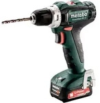 Metabo - 12v Akku Bohrschrauber Powermaxx Bs 12 2x 2,0 Ah Akkus + Sc 36 + X