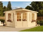 5-eck Gartenhaus Monica Royal Gartenhaus Aus Holz, Holzhaus Mit 28 Mm Wandst&auml;rke,