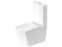 Viu Stand-WC Kombination 219109, Rimless, 350x650 mm, Tiefspüler, Farbe: Weiß mit