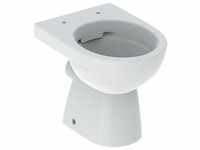 Geberit - Stand-Tiefspül-WC renova Abgang horizontal, teilgeschlossen, Rimfree weiß
