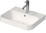 Duravit - Happy D.2 Plus - Aufsatzwaschtisch, 50x40 Cm, Mit 1 Hahnloch, Alpinwei&szlig;